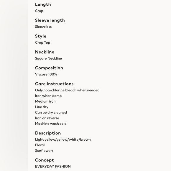 NWOT H&M crop tank - Picture 6 of 6